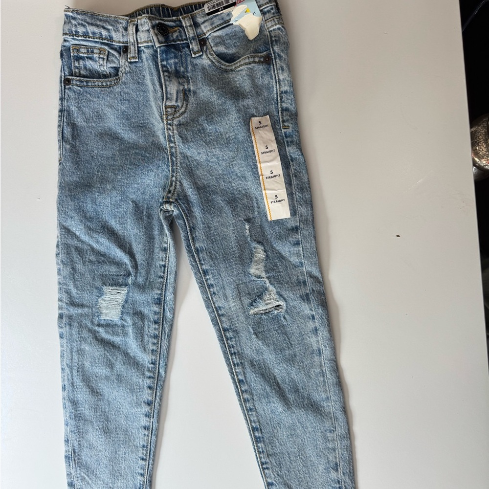 Cat & Jack Blue High Rise Jeans